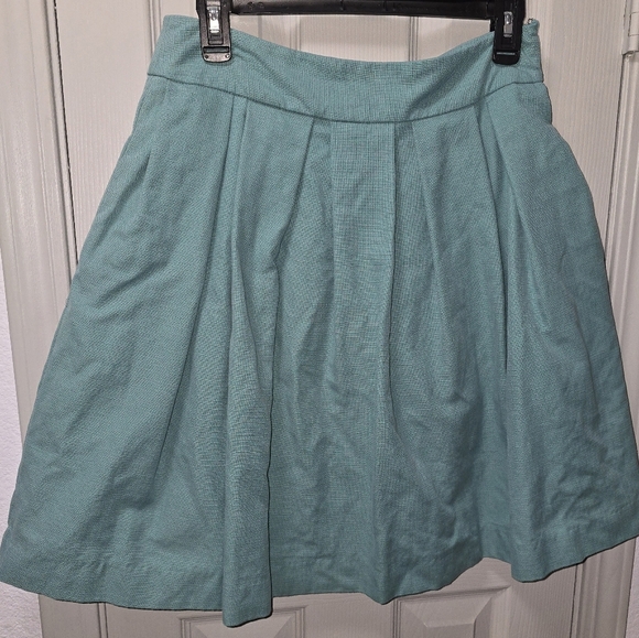 French Connection Seafoam Green Full Skirt with Pockets Women's Size 6 or M - Picture 1 of 7